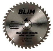 Blim Disco Corte de Madera para Sierra 235mm - 60 Dientes con Recubrimiento en Carburo de Tungsteno