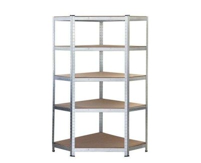 Blim Estanteria Galvanizada - 180x90x40x90cm - 5 Baldas Ajustables - Soporte 175kg por Balda - Espesor Acero 0.62mm - Espesor Estantes de Madera MDF 4mm - Facil Montaje - Color Gris