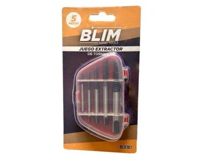 Blim Juego Extractor de Tornillos 5 Pcs