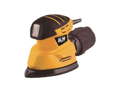 Blim Lijadora Orbital Tipo Mouse 130W - Velocidad Variable 0-15000rpm - Sistema Extraccion Polvo - Incluye Maletin con Accesorios