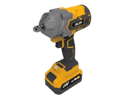 Blim Llave Impacto S/Carbones 850Nm - 20V - Bateria 4Ah - Color Amarillo