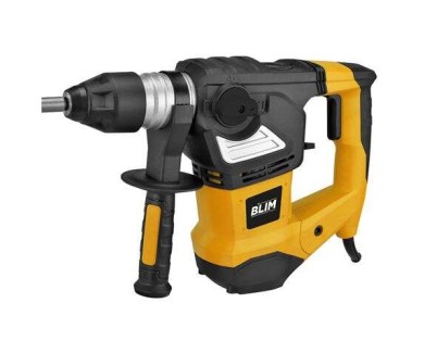 Blim Martillo SDS-Plus 1800W 820rpm - 4 Funciones - Potencia de Impacto 7J - 4.000 Impactos por Minuto - Incluye Brocas y Cinceles