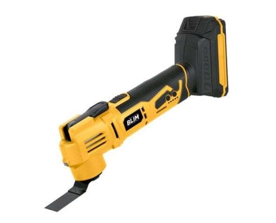 Blim Multiherramienta de Bateria de 20V - Velocidad Variable de 10.000 - 17.000 Rpm - Motor RS775 Dc - Angulo de Oscilacion: 3° - Luz LED - Accesorios Incluidos - Color Negro