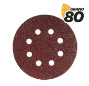 Blim Pack de 10 Lijas con Velcro para Lijadora BL0136 - 125mm - Grano 80 - Formato Circular