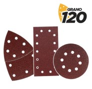 Blim Pack de 9 Lijas con Velcro para Lijadora BL0151 - Grano 120 - 3 Formatos