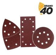 Blim Pack de 9 Lijas con Velcro para Lijadora BL0151 - Grano 40 - 3 Formatos