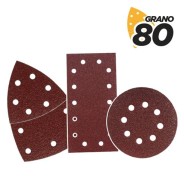 Blim Pack de 9 Lijas con Velcro para Lijadora BL0151 - Grano 80 - 3 Formatos