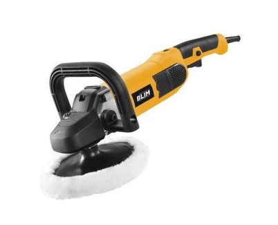 Blim Pulidora 180mm - Potencia 1500W - Velocidad Regulable - Empuñadura Ergonomica - Incluye Disco de Lana - Color Amarillo