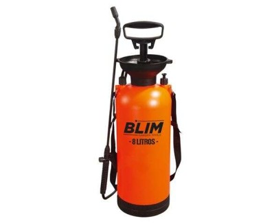 Blim Sulfatadora/Pulverizador de Mano 8L - Bomba con Presion hasta 3 bar - Boquilla Regulable - Correa para Colgar al Hombro