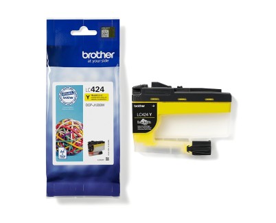 Original Brother LC424 Amarillo Cartucho de Tinta LC424Y para Brother DCP-J1200DW / DCP-J1200W