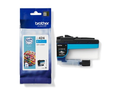 Original Brother LC424 Cyan Cartucho de Tinta LC424C para Brother DCP-J1200DW / DCP-J1200W