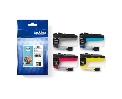 Original Brother LC424 Pack de 4 Cartuchos de Tinta LC424VAL para Brother DCP-J1200DW / DCP-J1200W