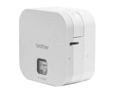 Brother PT-P300BT Cube Rotuladora Electronica Portatil Bluetooth - Resolucion 180ppp - Velocidad 20mms - Color Blanco