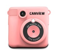 Camview Camara Instantanea Creativa - Impresion de Fotos Al Instante - Filtros y Marcos Personalizables - Pantalla LED 2.4\" - Soporta Memorias MicroSD - Funcion Webcam - Color Rosa