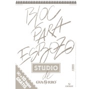 Canson Bloc para Esbozo A3 90+10 Hojas Gratis - Grano Ligero 90gr - Formato Album con Espiral Microperforado - Color Blanco Natural
