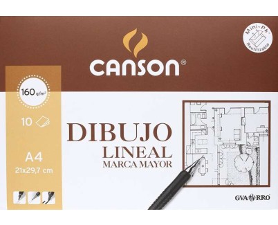 Canson Guarro Minipack de 10 Hojas - Marca Mayor - 21x29.7 - 160g - Color Blanco