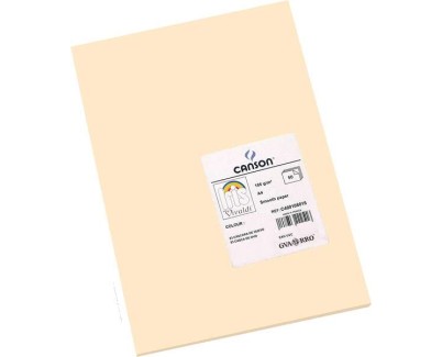Canson Guarro Pack de 50 Cartulinas Iris A4 de 185g - 21x29.7cm - Color Cascara Huevo