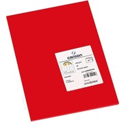 Canson Guarro Pack de 50 Cartulinas Iris A4 de 185g - 21x29.7cm - Color Rojo