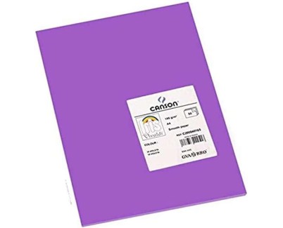 Canson Guarro Pack de 50 Cartulinas Iris A4 de 185g - 21x29.7cm - Color Violeta
