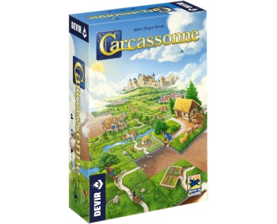 Carcassonne Juego de Tablero - Tematica Construccion/Estrategia  - De 2 a 5 Jugadores - A partir de 10 Años - Duracion 35min. aprox.