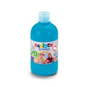 Carioca Botella de Tempera 250ml - Colores Superlavables - Faciles de Mezclar - Aplicable en Materiales Porosos - Alta Opacidad - Color Azul Cyan