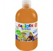 Carioca Botella de Tempera - 500ml - Colores Superlavables - Faciles de Mezclar - Aplicable en Materiales Porosos - Alta Opacidad - Color Oro