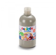 Carioca Botella de Tempera 500ml - Superlavable - Facil de Mezclar - Alta Opacidad - Color Plata