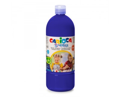 Carioca Botella Tempera 1000ml - Colores Superlavables - Faciles de Mezclar - Aplicable en Materiales Porosos - Alta Opacidad - Color Morado