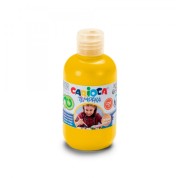 Carioca Botella Tempera 250ml - Colores Superlavables - Faciles de Mezclar - Aplicable en Materiales Porosos - Alta Opacidad - Color Amarillo