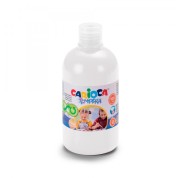 Carioca Botella Tempera 500ml - Colores Superlavables - Faciles de Mezclar - Aplicable en Materiales Porosos - Alta Opacidad - Color Blanco