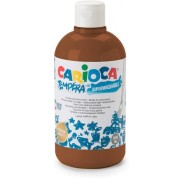 Carioca Botella Tempera 500ml - Colores Superlavables - Faciles de Mezclar - Aplicable en Materiales Porosos - Alta Opacidad - Color Marron