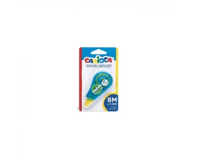Carioca Corrector de Cinta 8mx5mm - Ideal para Cualquier Tipo de Papel - Color Blanco