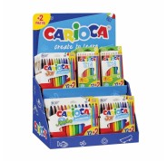 Carioca Expositor Sobremesa de 48 Unidades Surtidas 12+2 Gratis - Colores Surtidos