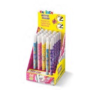 Carioca Memo Erase 2 en 1 Expositor con 25 Rotuladores +2 para Probar - Una Punta Subraya y la otra Borra el Color - Colores Surtidos