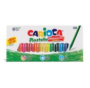 Carioca Pack de 30 Plasticeras - Extra Limpias - No Dejan Color en las Manos - Duran Tres Veces mas - Colores Brillantes y Lavables - Faciles de Afilar - Color Varios