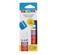Carioca Pegamento de Barra 20gr - Ideal para Casa, Colegio y Oficina - Pega Papel, Fotos, Tejidos y mas - sin Disolventes - Color Varios