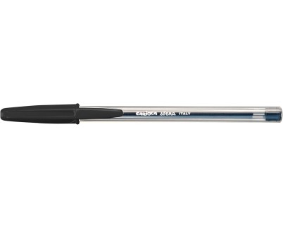 Carioca Sfera Boligrafos - Punta &Oslash; 1mm - Escritura Super Deslizante - Fabricado con 90% de Plastico Reciclado - Color Negro