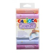 Carioca Temperello Pack de 8 Temperas Solidas - Gran Cobertura - Faciles de Mezclar - Sin Disolventes y Lavables - Secado Rapido - Colores Pastel Surtidos