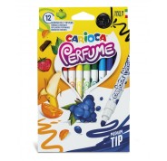 Carioca Xplosion Pack de 12 Rotuladores - Tinta Perfumada y Lavable - Aromas Naturales - Libre de Sustancias Alergenicas - Punta Bloqueada y Conica - Color Varios
