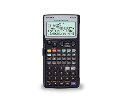 Casio FX-5800PLUS Calculadora Programable de Sobremesa - Pantalla de 4 Lineas - 664 Funciones - 26 Memorias - 128 Formulas Almacenadas - Alimentacion con Pilas