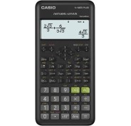 Casio FX-82ES PLUS-2 Calculadora Cientifica Pantalla LCD 12 Digitos - 252 Funciones - Factorización de Numeros Primos, Numeros Enteros Aleatorios, Combinacion y Permutacion etc... - Tapa Protectora - Software en Ingles - Color Negro