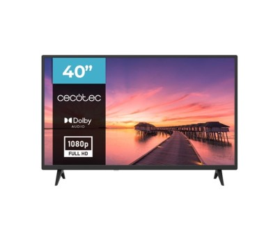 Cecotec 0 Series 0040 Televisor Smart TV de 40\" LED con Resolucion HD - Sistema Dolby - Conexiones HDMI y USB - Sintonizador DVB - Retroiluminacion LED - Alto Contraste - Color Negro