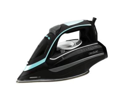 Cecotec 3D ForceAnodized 750 Smart Plancha de Vapor 3100W - Golpe de Vapor 200gr/min - Doble Suela Anodizada - Pantalla LCD - Vapor Continuo 65gr/min - Deposito de 400ml - Antical - Auto Apagado - Modo Eco