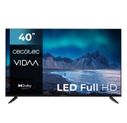 Cecotec A5 series ALF50040 Televisor Smart TV de 40\" LED con Resolucion HD - Sistema Dolby Audio - Sistema Operativo VIDAA - WiFi Integrado - 3 HDMI - 2 USB - Altavoces 16W - Color Negro