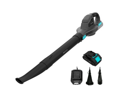 Cecotec AirForce 2500 Agile Soplador de Hojas Inalambrico - Bateria 21V 2Ah - Varias Velocidades - Incluye Accesorios - Velocidad hasta 241km/h - Color Gris Oscuro