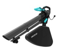 Cecotec AirForce 3300 Crush and Go Soplador Aspirador de Hojas - 3300W - Varias Velocidades - Triturador Incorporado - Bolsa de 40L - Velocidad hasta 270km/h - Color Negro y Azul