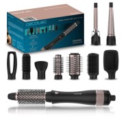 Cecotec Bamba CeramicCare 10in1 Styler Cepillo Alisador 10 en 1 - Potencia 1500W - Revestimiento Ceramico - Funcion Aire Frio - Cable Giratorio 360° - Cabezales Surtidos - Color Negro