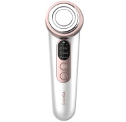 Cecotec Bamba FaceCare LightSonic Masajeador Facial - Pantalla LCD - Modos de Cuidado Facial - Funcion Calor - Luz LED - Limpieza Ionica - Microcorrientes EMS - 60min de Autonomia - Color Blanco