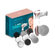 Cecotec Bamba FaceCare TotalClean Cepillo Inalambrico 9 en 1 - Cuidado Facial - Giro 360º - Ergonomico - Limas y Esponjas Surtidas - Bolsa de Viaje - Mango Antideslizante - Cerdas Suaves - Color Blanco