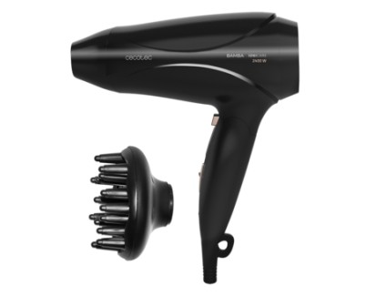 Cecotec Bamba IoniCare 5450 Power&Go Pro Fire Secador de Pelo de Viaje 2400W - Motor Profesional - Potente Caudal de Aire - 2 Velocidades y 2 Temperaturas - Incluye Concentrador y Difusor